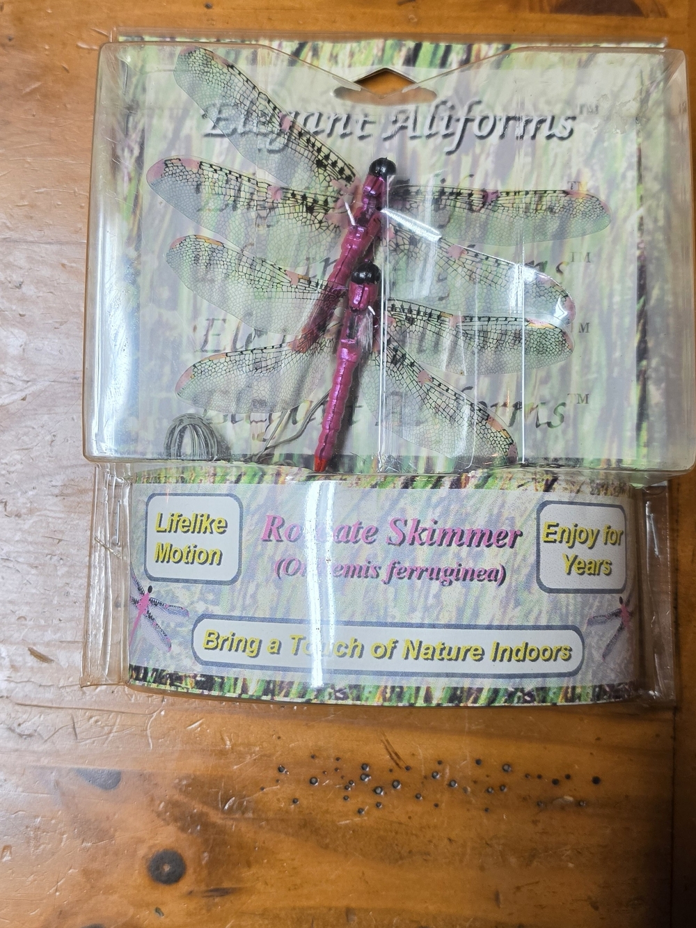ALLOY Pink Dragonfly Decorative Rotate Skimmer